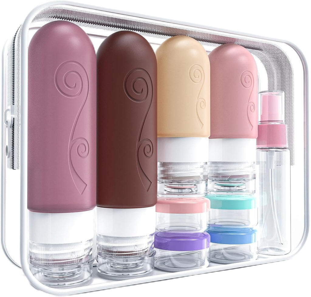 The Pour & Go 16-Piece Travel Bottle Set