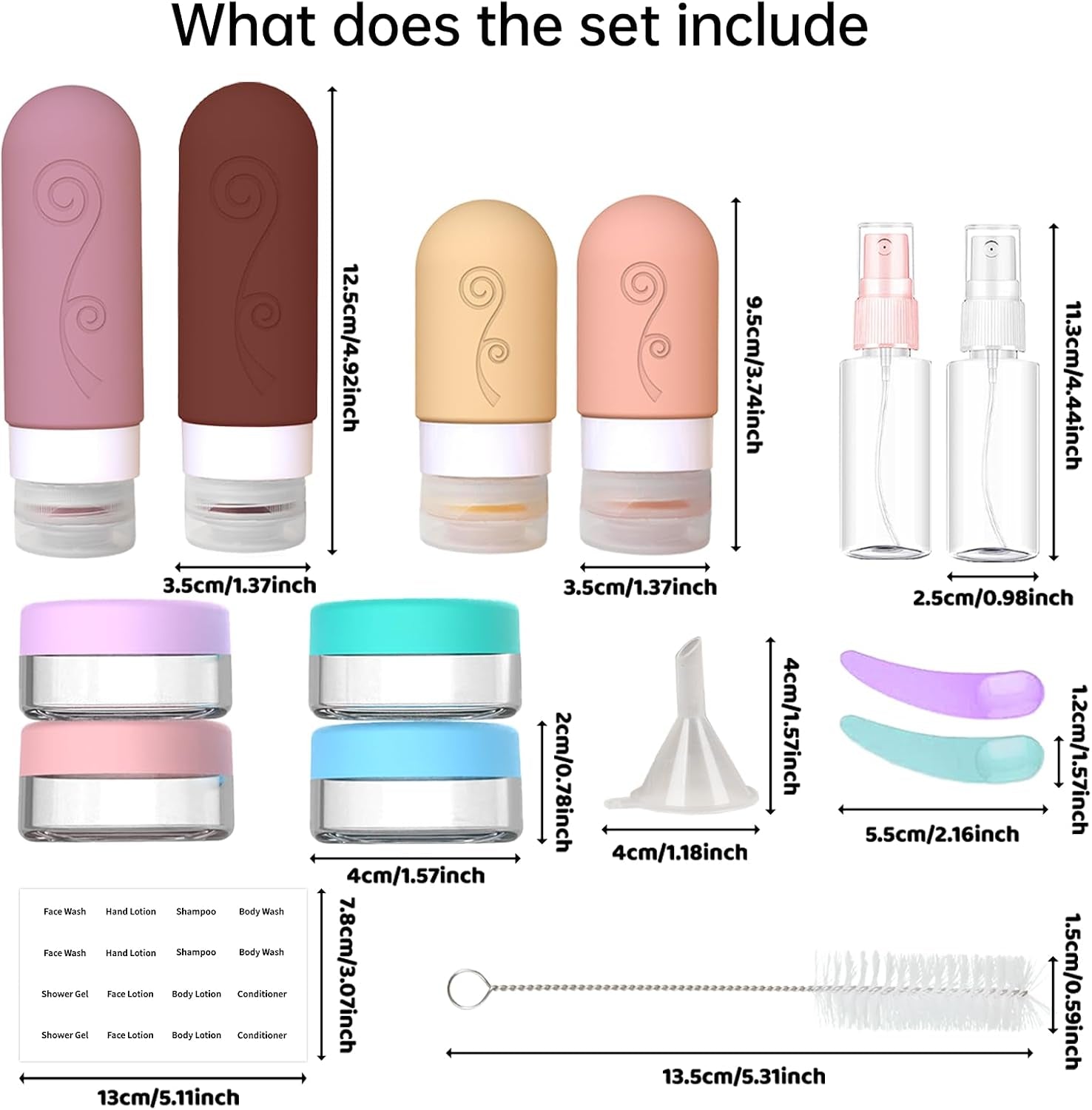 The Pour & Go 16-Piece Travel Bottle Set